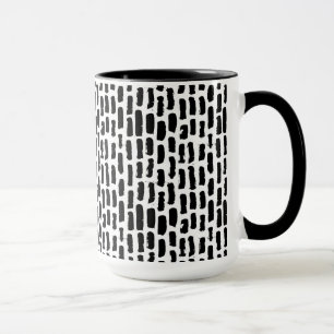 Mug Motif noir de courses de brosse