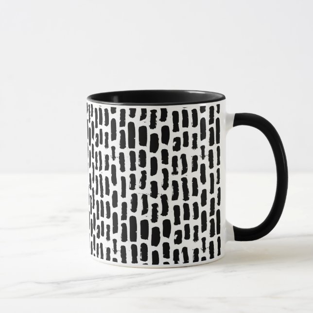 Mug Motif noir de courses de brosse (Droite)