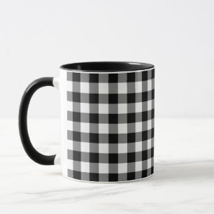 Mug Motif noir et blanc de guingan