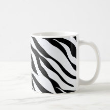 Motif noir et blanc zèbre