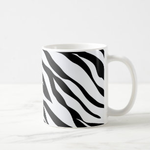 Mug Motif noir et blanc zèbre