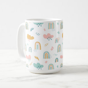Mug Motif nuage Rainbow et pluie amusant