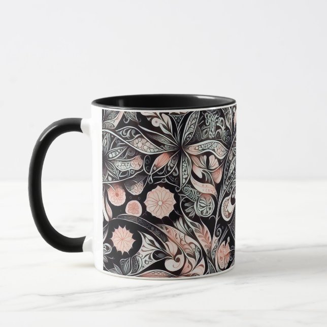 Mug motif numérique géométrique Abstrait 42 (Gauche)