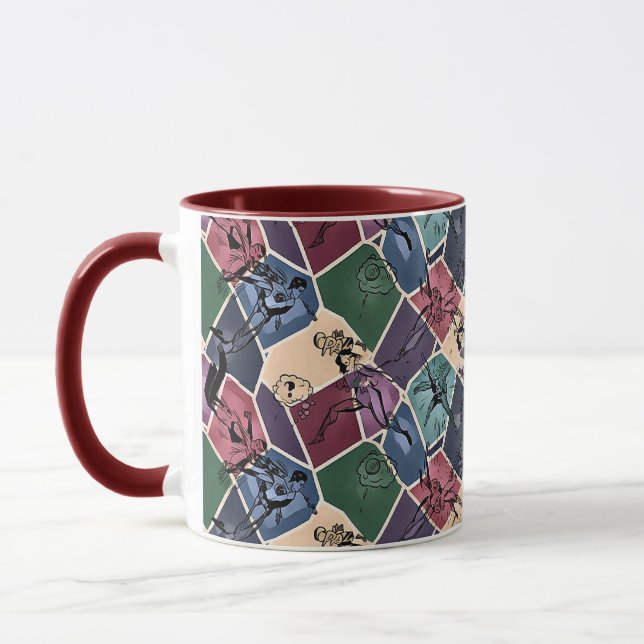 Mug Motif numérique géométrique abstrait moderne 59 (Gauche)