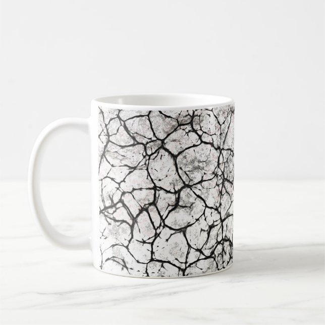 Mug Motif numérique marbre fissuré (Gauche)