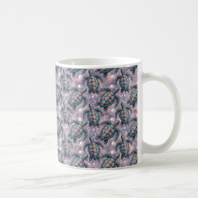 Mug Motif Océan de la tortue de mer (Droite)