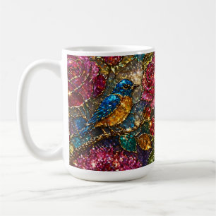 Mug Motif Oiseaux Floraux Galaxie