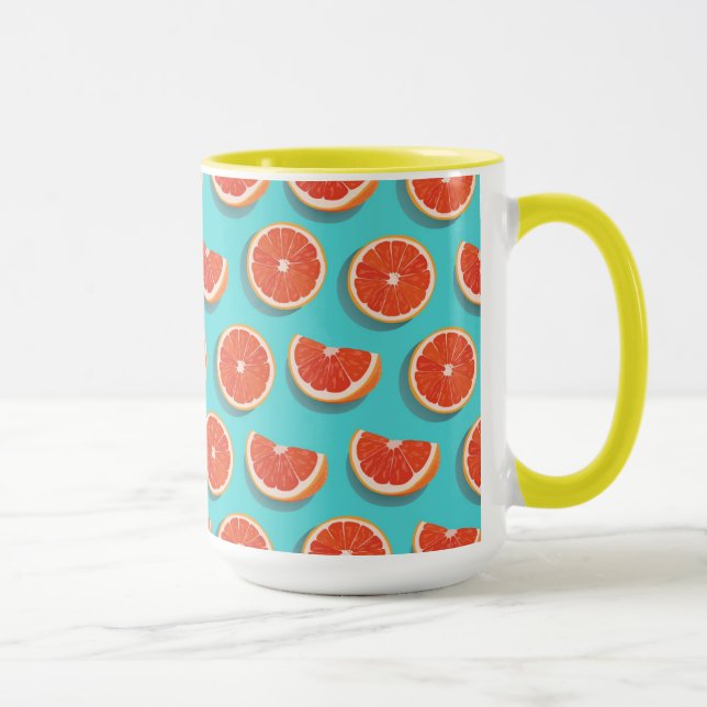 Mug Motif orange juteux doux (Droite)