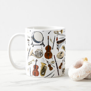 Mug Motif Orchestra Instruments