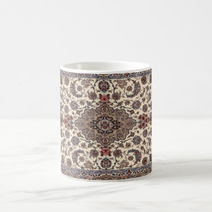 Mug Motif oriental floral perse de tapis