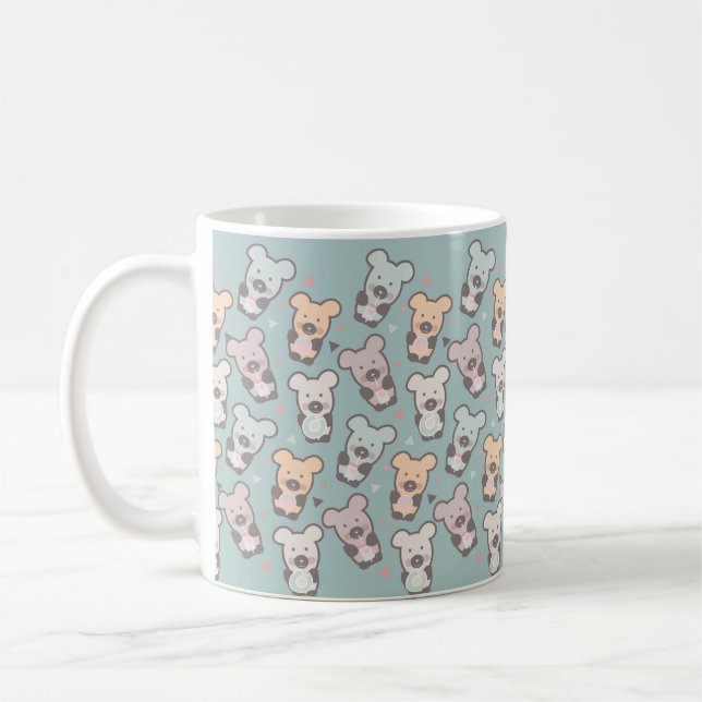 Mug Motif Ours et Donuts pour Enfants (Gauche)