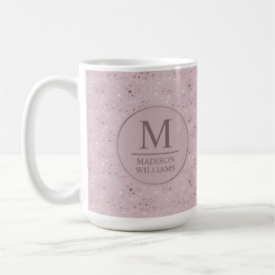 Mug Motif Pailleté Or Rose Pâle Douceur Douce Personna