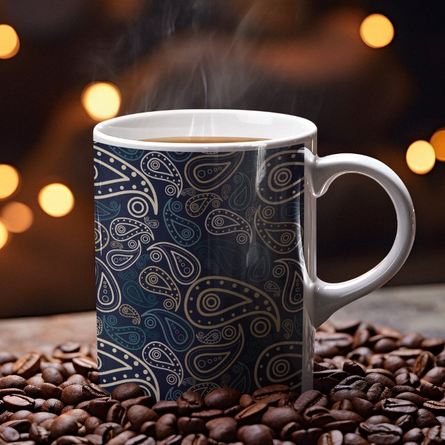 Mug Motif Paisley (paisley pattern mug)
