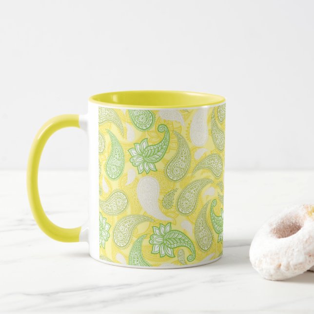 Mug Motif Paisley  (Avec donut)