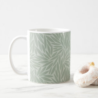 Mug Motif Pale Sage Green Leaf