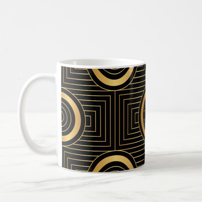 Mug Motif papier peint Art Déco vintage (Gauche)