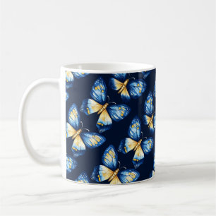 Mug Motif papillon bleu
