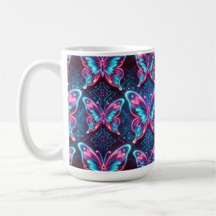 Mug Motif papillon néon