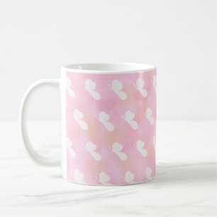 Mug Motif Papillon Pastel Kawaii Minimaliste