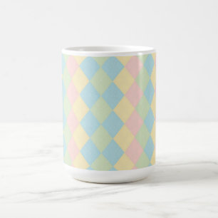 Mug Motif pastel de printemps argyle