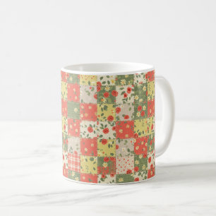 Mug Motif Patchwork Floral de Ferme