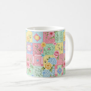 Mug Motif Patchwork Rose Romantique