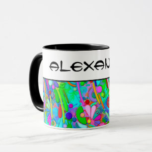 Mug Motif Peint À La Main Et Numériquement Art 18