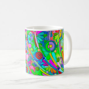 Mug Motif Peint À La Main Et Numériquement Art 18