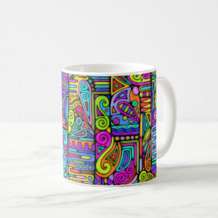 Mug Motif Peint À La Main Et Numériquement Art 5