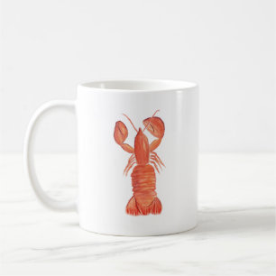 Mug Motif peint à la main pour langouste de homard