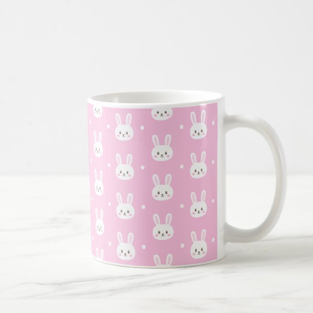 Mug Motif pelucheux de lapin de bande dessinée de (Droite)
