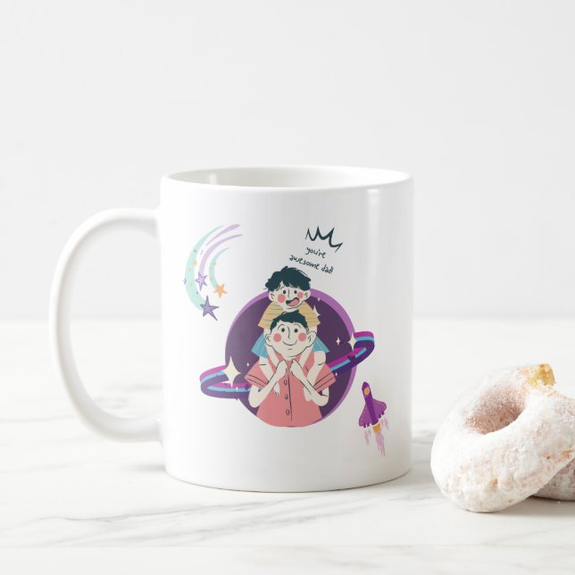 Mug Motif Père et Fils (Avec donut)