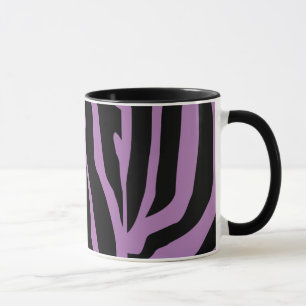 Mug Motif personnalisé à rayures imprimées zèbre