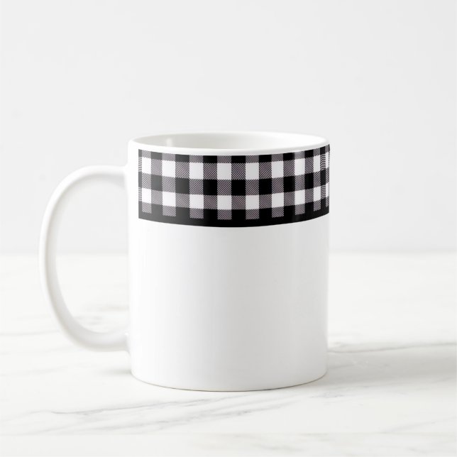 Mug Motif plaid de Buffalo (Gauche)