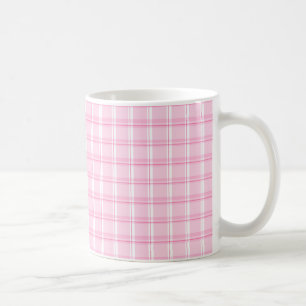 Mug Motif Plaid Rose Cute
