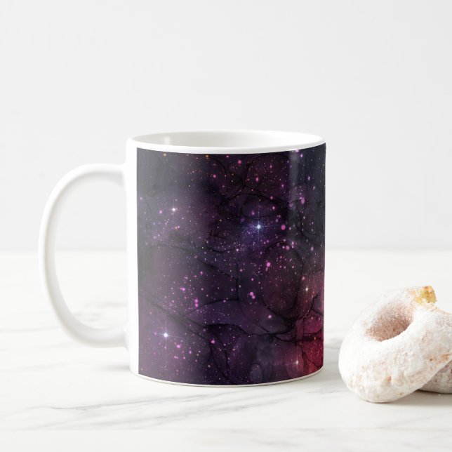 Mug Motif planétaire de galaxie d'espace extra-atmosph (Avec donut)