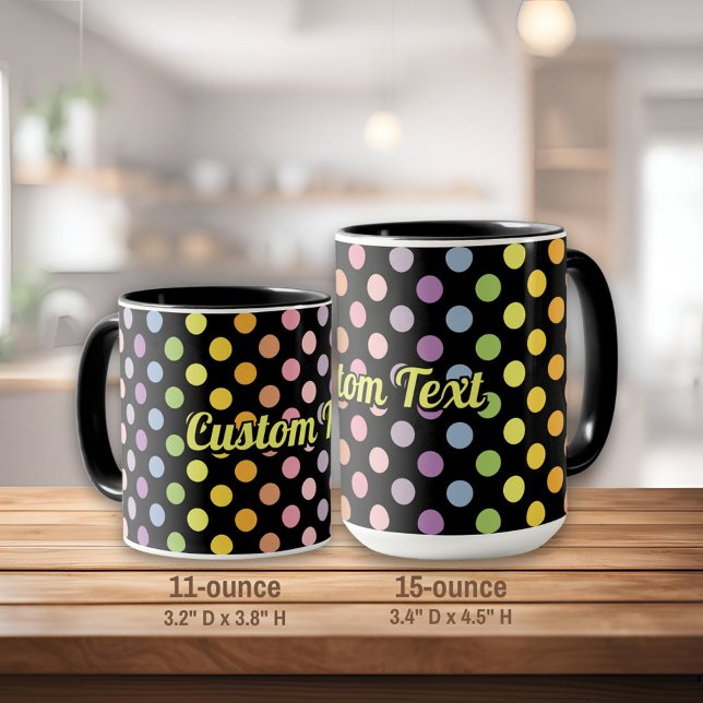 Mug Motif Pois Rainbow (Créateur téléchargé)