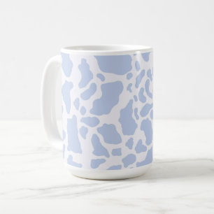 Mug Motif Poster de animal des points de vache bleu