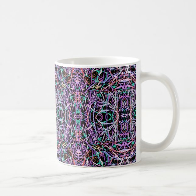 Mug Motif psychédélique en rose (Droite)