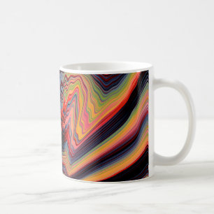 Mug motif psychédélique vintage