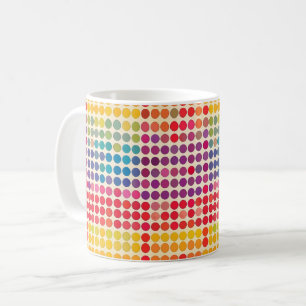 Mug Motif Rainbow Dot Abstrait