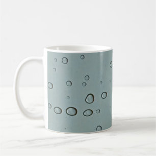 Mug Motif Raindrop Photo Grey Water Droplet Abstrait