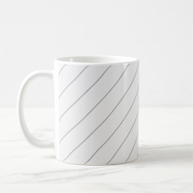 Mug Motif rayé arrière - plan blanc (Gauche)