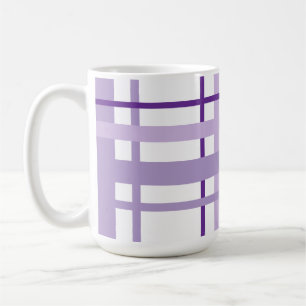 Mug Motif rayé violet