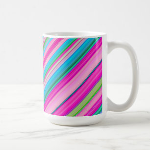 Mug Motif rayures couleurs arc-en-ciel vibrant-21056