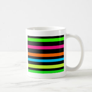 Mug Motif Rayures Néon