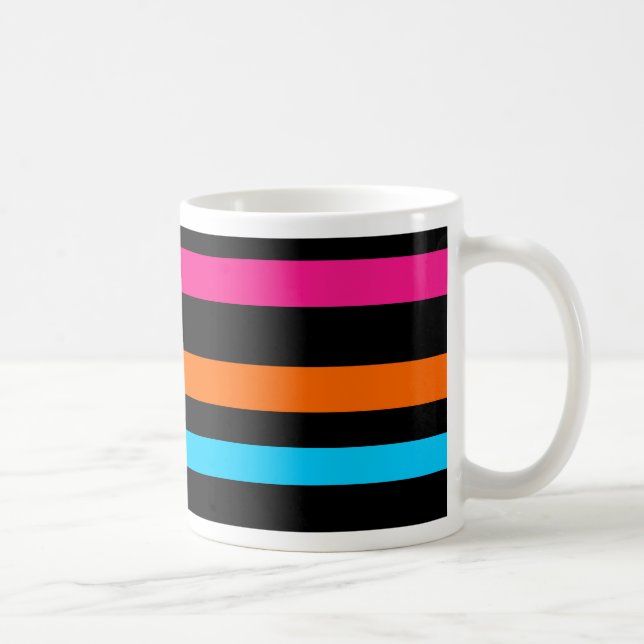 Mug Motif Rayures Néon (Droite)