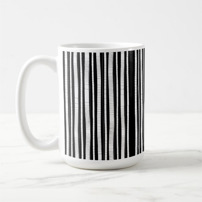 Mug Motif rayures verticales modernes (Gauche)