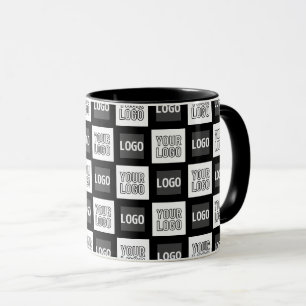 Mug Motif répétitif de deux logos ou images