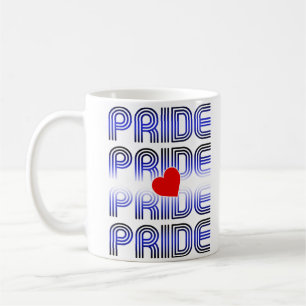 Mug Motif Rétro Cœur en Cuir